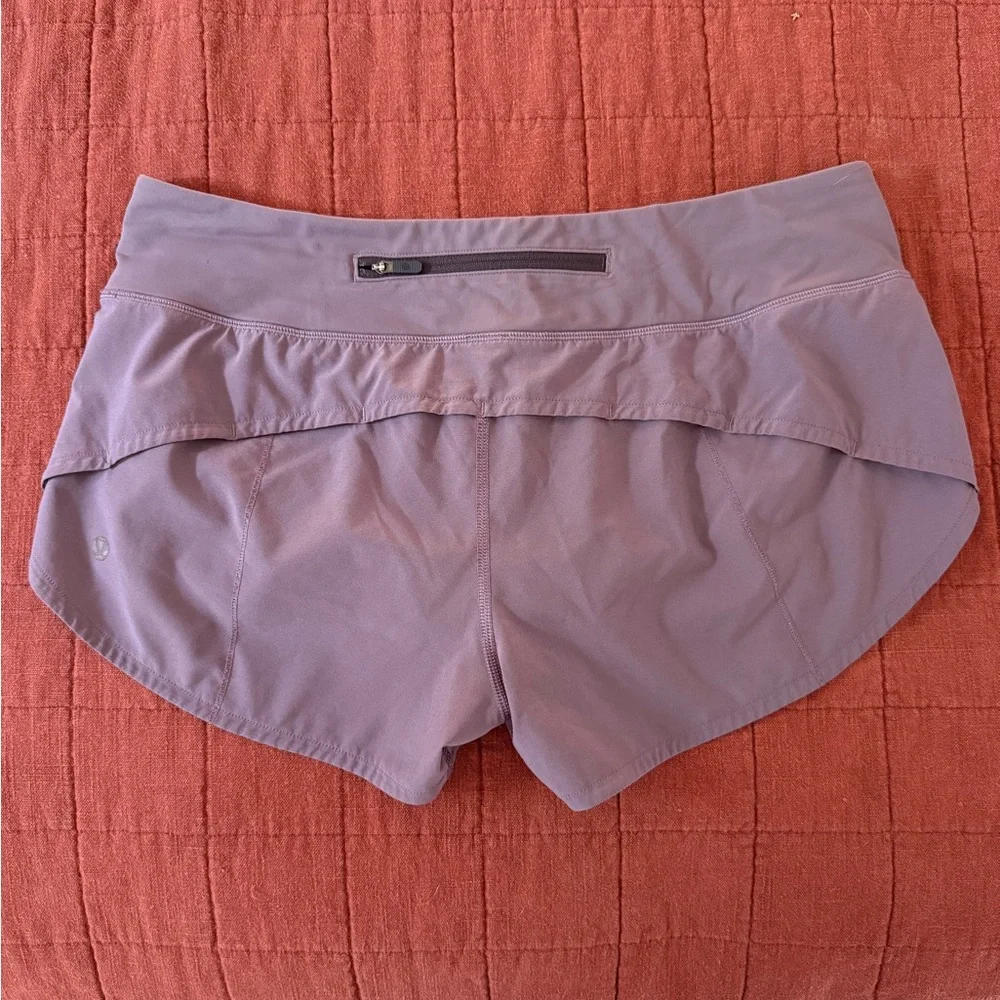 lululemon athletica Dusty Purple Athletic Shorts size 8 - Picture 2 of 4